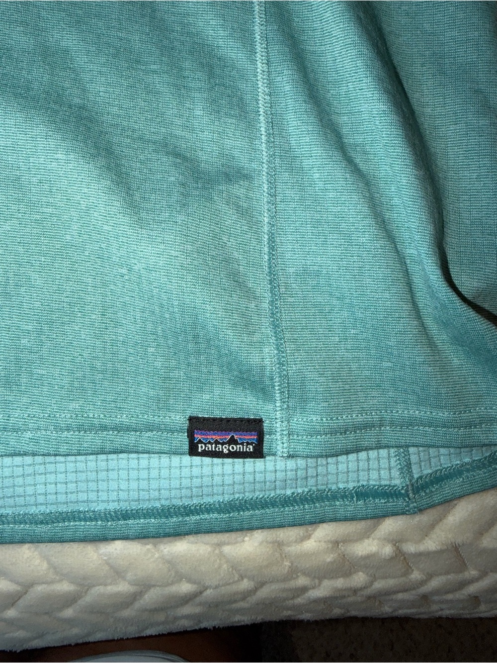 Patagonia Capilene Midweight Zip-Neck Base Layer Light Teal Size Small - Picture 2 of 8